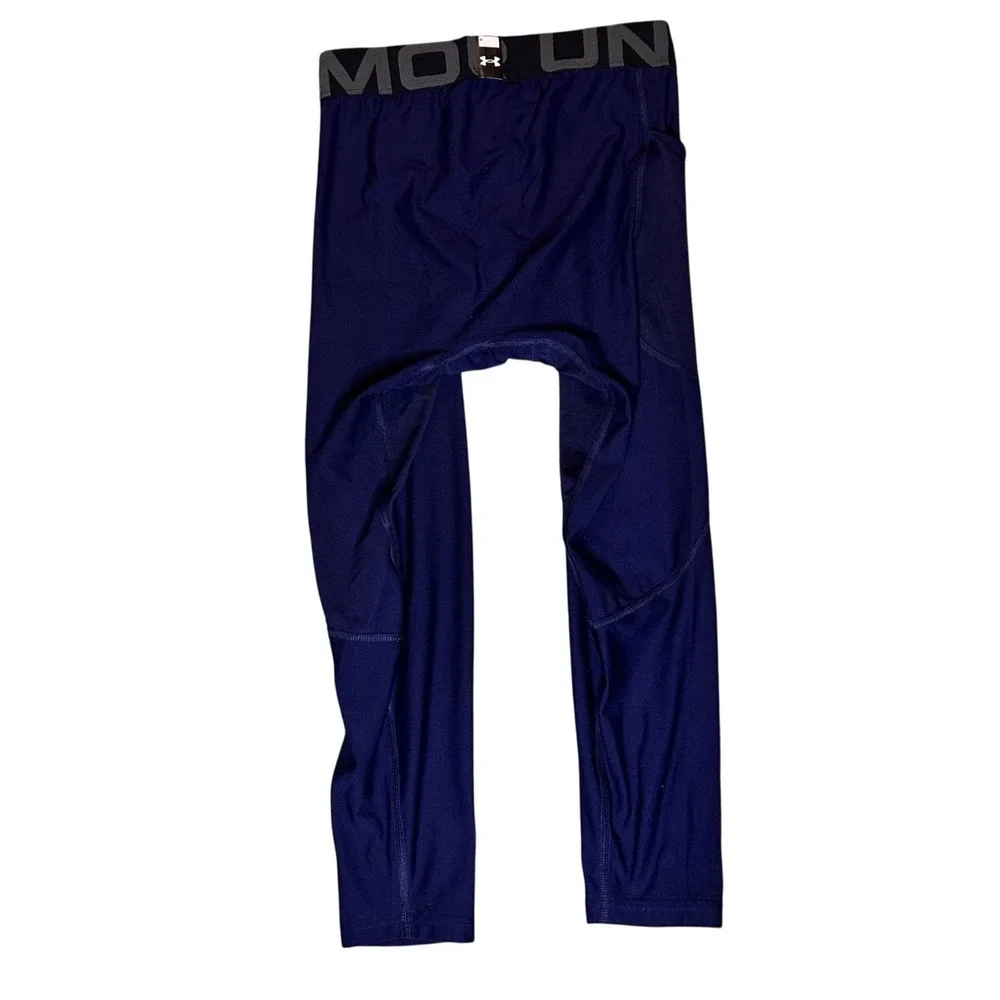 Under Armour HeatGear Compression Tights Navy Blue‎ Mens Small